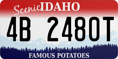ID license plate 4B2480T
