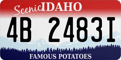 ID license plate 4B2483I