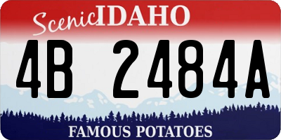ID license plate 4B2484A