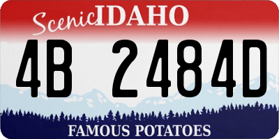 ID license plate 4B2484D