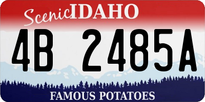 ID license plate 4B2485A