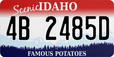 ID license plate 4B2485D