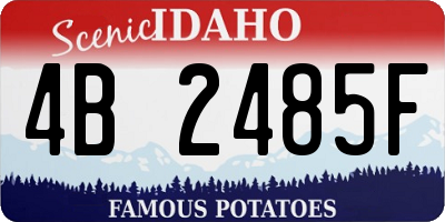 ID license plate 4B2485F