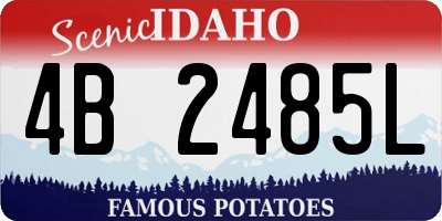 ID license plate 4B2485L