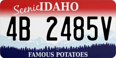 ID license plate 4B2485V