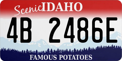 ID license plate 4B2486E