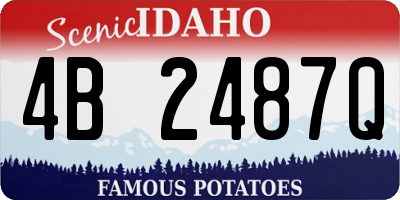 ID license plate 4B2487Q