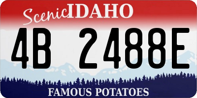 ID license plate 4B2488E