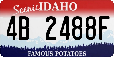 ID license plate 4B2488F