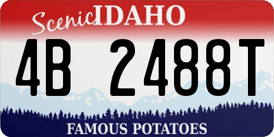 ID license plate 4B2488T