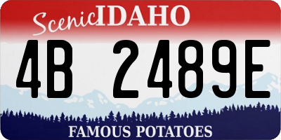 ID license plate 4B2489E