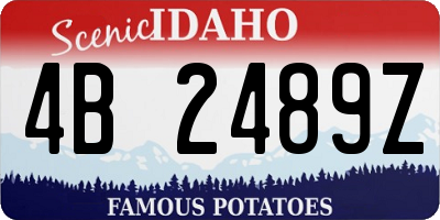 ID license plate 4B2489Z