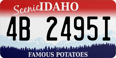 ID license plate 4B2495I