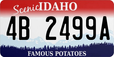 ID license plate 4B2499A
