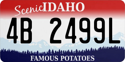 ID license plate 4B2499L