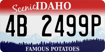 ID license plate 4B2499P