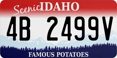 ID license plate 4B2499V