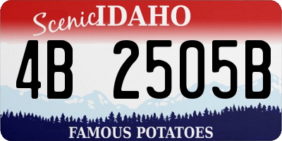 ID license plate 4B2505B