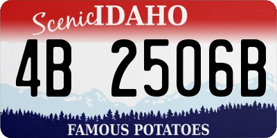 ID license plate 4B2506B