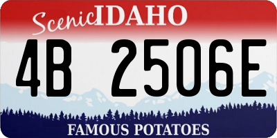 ID license plate 4B2506E