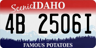 ID license plate 4B2506I