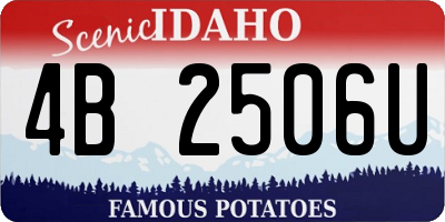 ID license plate 4B2506U