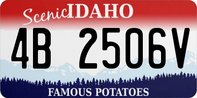 ID license plate 4B2506V