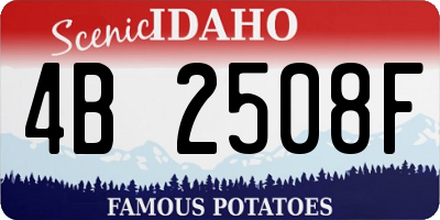 ID license plate 4B2508F