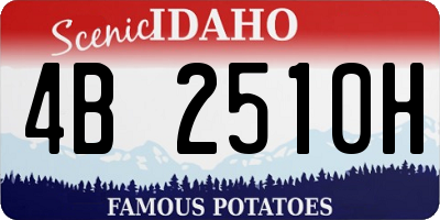 ID license plate 4B2510H