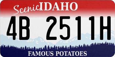 ID license plate 4B2511H