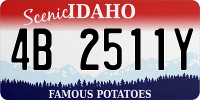 ID license plate 4B2511Y