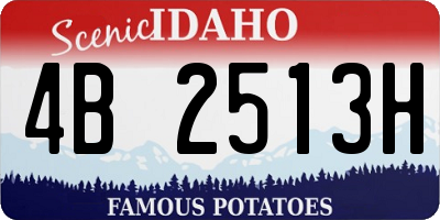ID license plate 4B2513H