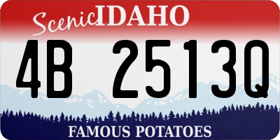 ID license plate 4B2513Q