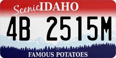 ID license plate 4B2515M