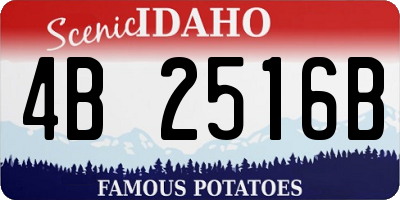 ID license plate 4B2516B