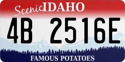 ID license plate 4B2516E