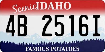 ID license plate 4B2516I