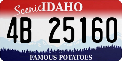 ID license plate 4B2516O