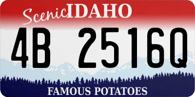 ID license plate 4B2516Q