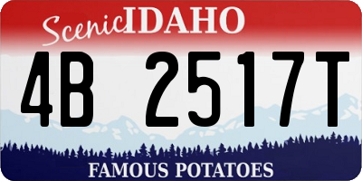 ID license plate 4B2517T
