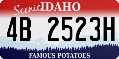 ID license plate 4B2523H
