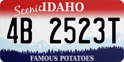 ID license plate 4B2523T