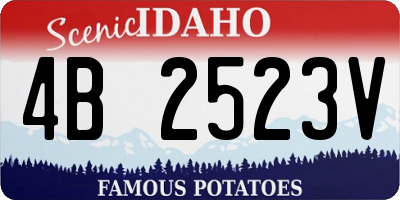ID license plate 4B2523V