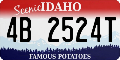 ID license plate 4B2524T