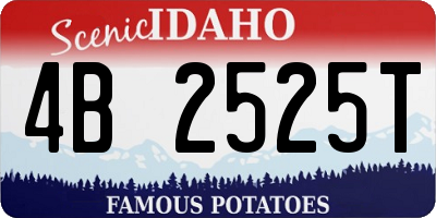 ID license plate 4B2525T