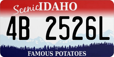 ID license plate 4B2526L