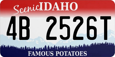 ID license plate 4B2526T