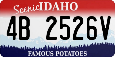 ID license plate 4B2526V