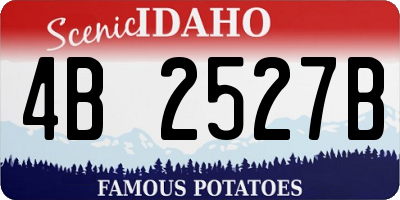 ID license plate 4B2527B