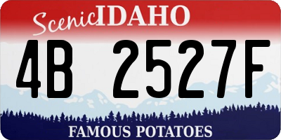 ID license plate 4B2527F